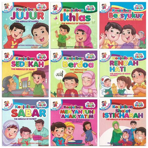 Jual Buku Cerita Anak Bergambar Seri Anak Muslim Paud Bilingual Full