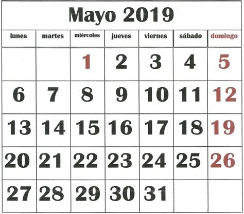“mi Almanaque 2019” Almanaques Calendario Mensual Para Imprimir