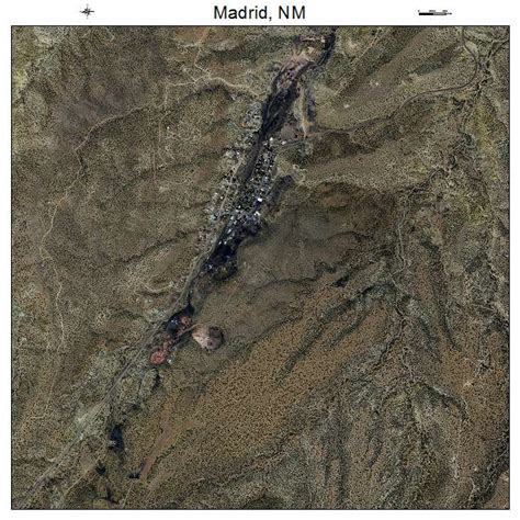 Aerial Photography Map Of Madrid Nm New Mexico