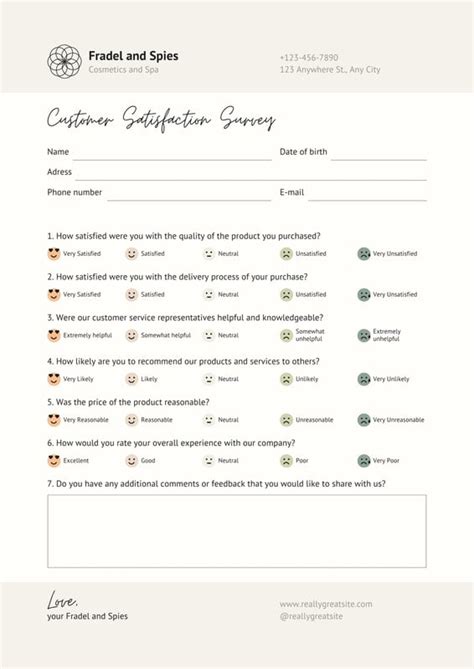 Free And Customizable Survey Templates