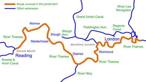 River Thames Lower Maps Waterway Routes