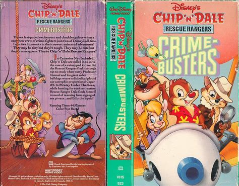 Chip N Dale Rescue Rangers Crimebusters Vhs Rvhscoverart