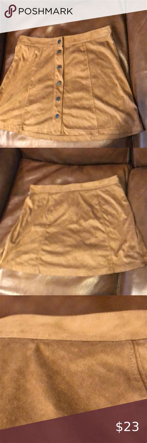 Nwot American Eagle Faux Suede Skirt Size 12 Faux Suede Skirt Suede