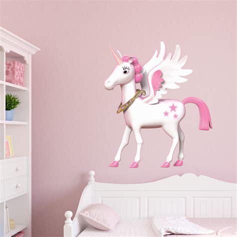 3d Magical Unicorn Printed Wall Decal