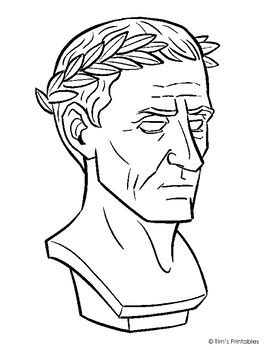 Julius Caesar Coloring Page by Tim's Printables | TpT