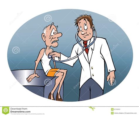Senior check-up stock illustration. Illustration of senior - 6716161
