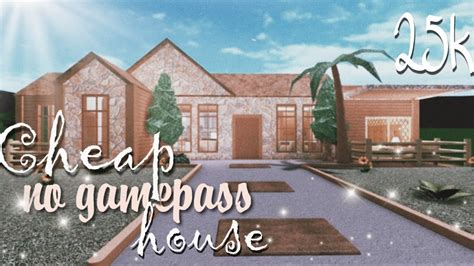 Roblox Bloxburg Cheap No Gamepass House K Youtube