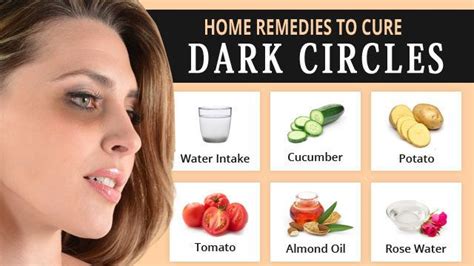 Dark Circles Home Remedy Potato Cucumber Tomato Lemon Almond Oil
