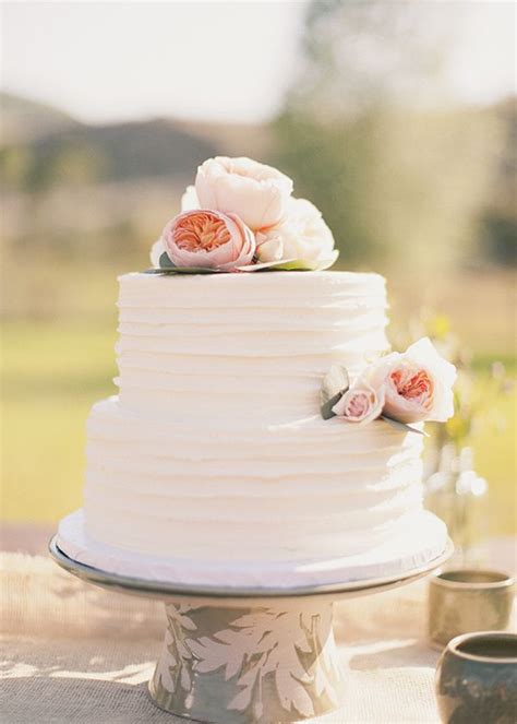 Pink Flower Wedding Cake Once Wed