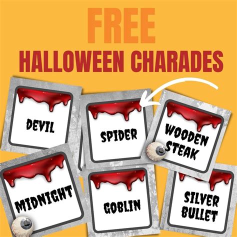 Free Halloween Charades Lock Paper Escape