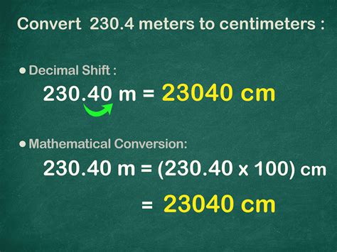 Meter To Cm