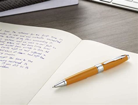 Zenzoi Orange Ballpoint Pen Set Elegant Executive Pen For Men Or Women
