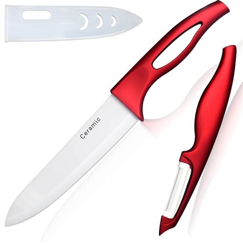 Sharp Best Ceramic Knife White Blade Kitchen Knives 2 Pcs Set 6 Inch