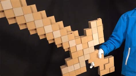 ダンボールで変形するマイクラの剣を作るtransforming Minecraft Swordpickaxe Cardboard Diy