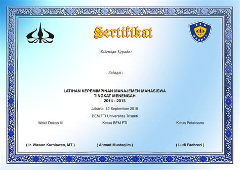 Desain sertifikat 17 agustus kabar nn. Contoh Piagam Penghargaan Dan Ucapan Terima Kasih