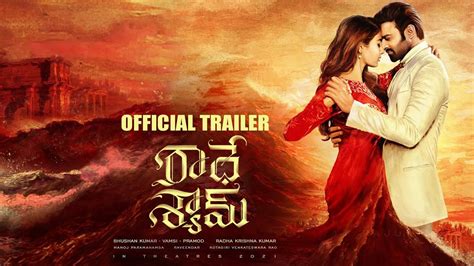 Radhe Shyam Official Trailer Prabhas Pooja Hegde Kk Radha