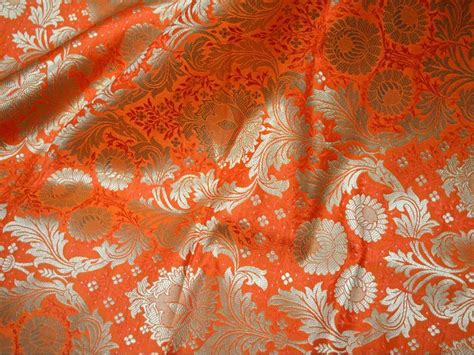 Check spelling or type a new query. Orange Brokat von der Werft, Banarasi Brokat Indian Fabric ...