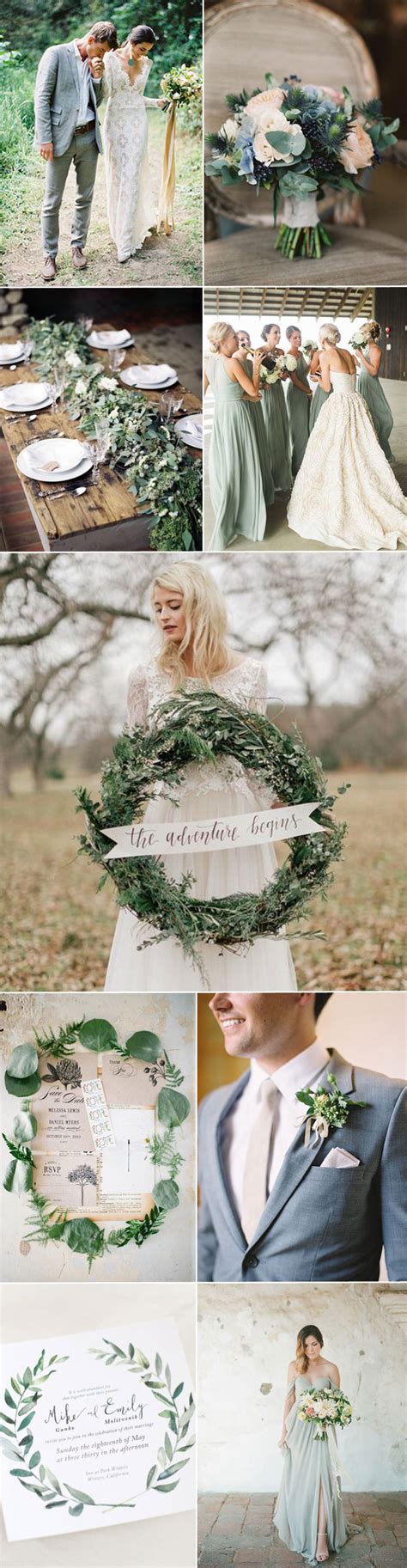 Wedding Color Inspiration For Sage Greens And Tans