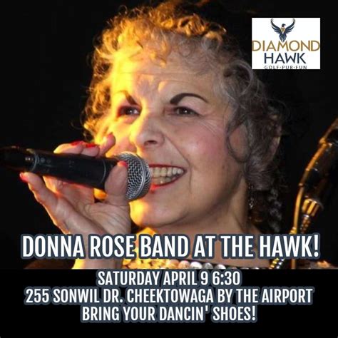 Livemusic The Donna Rose Band Diamond Hawk Golf