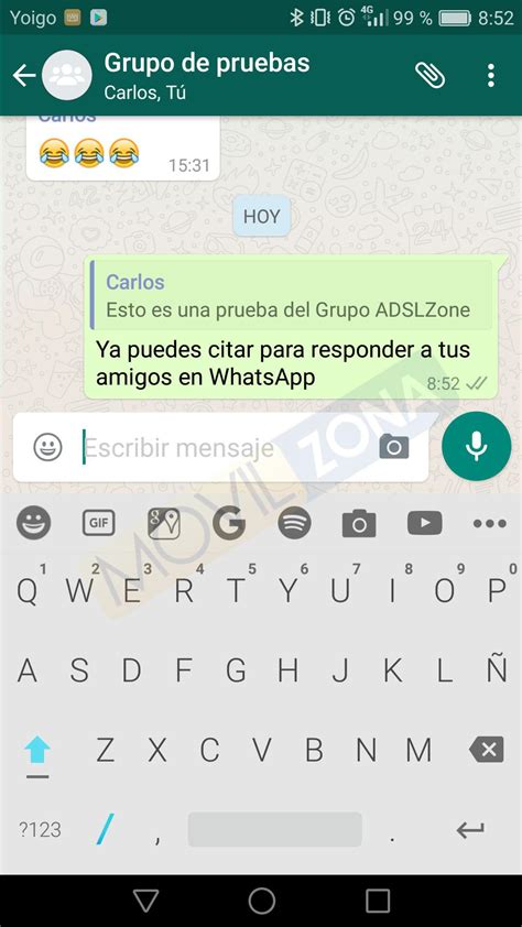 WhatsApp Ya Permite Citar Textos Fotos Y Documentos