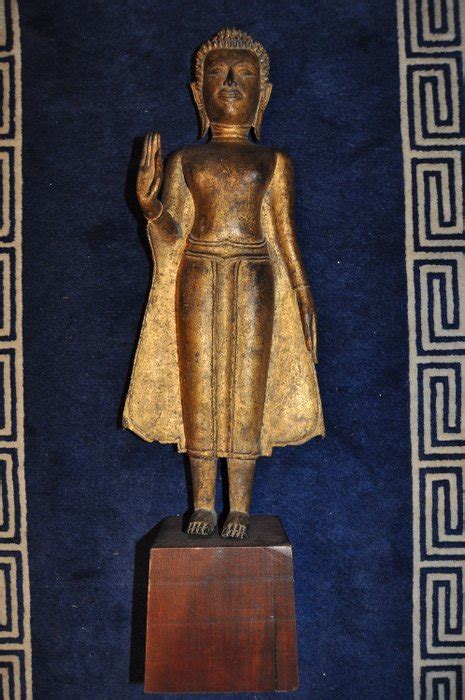 Buddha Bronze Wood Pang Ham Yati Thailand 17th Century Barnebys