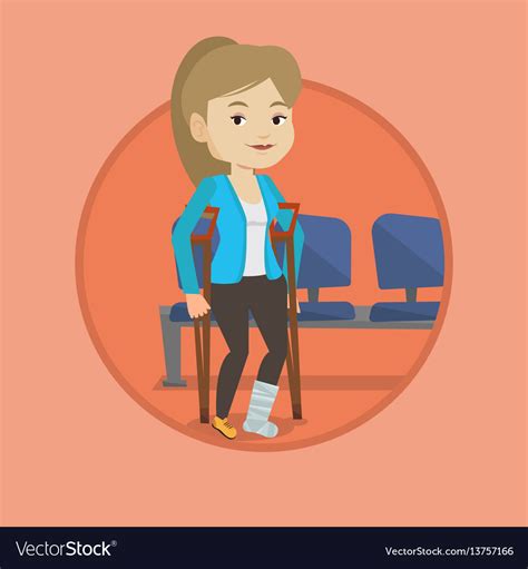 Woman On Crutches Clipart 10 Free Cliparts Download Images On