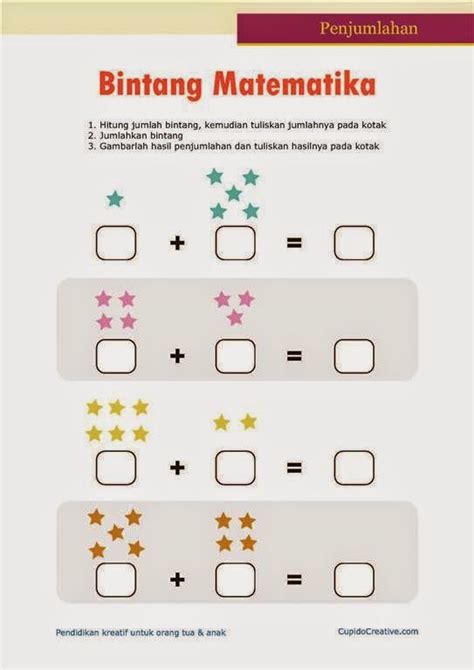 Kumpulan Lembar Kerja (Worksheet) Anak Playgroup & TK Usia 2-8 Tahun