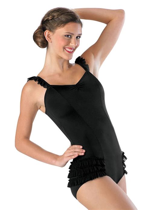 Mesh Hip Ruffle Leotard Balera Product No Longer Available For Purchase