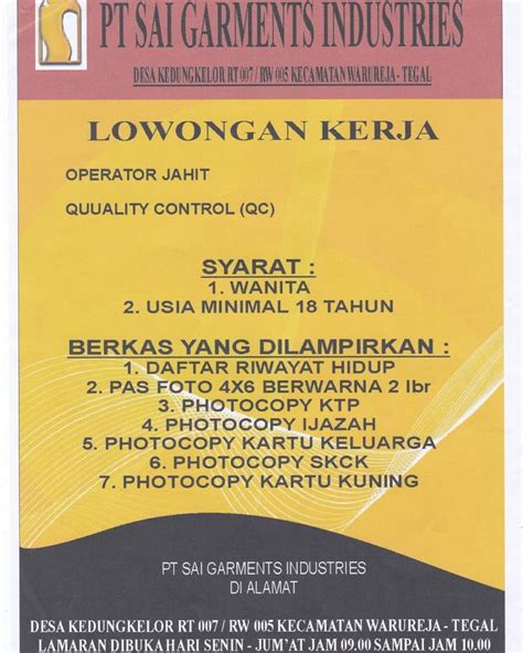 Maybe you would like to learn more about one of these? Daftar Lowongan Kerja - LokerCumaCuma