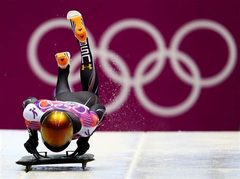 John Daly Of The United States Starts During The Mens Skeleton Heats