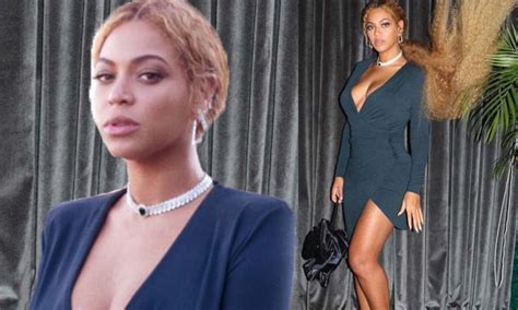 Beyonce Shows Off Curves In Figure Hugging Green Dress Beyonce Show Beyonce Green Dress