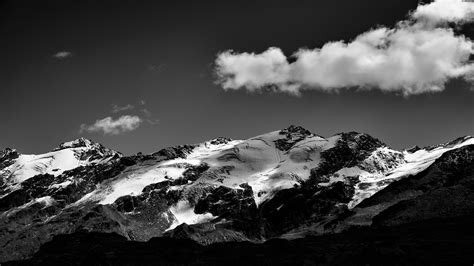 Mountains Black And White Wallpaper Nature Wallpaper