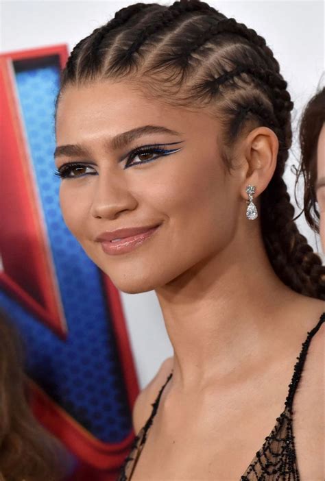 Zendaya In Cornrow Braids For Spider Man No Way Home Premiere In 2022