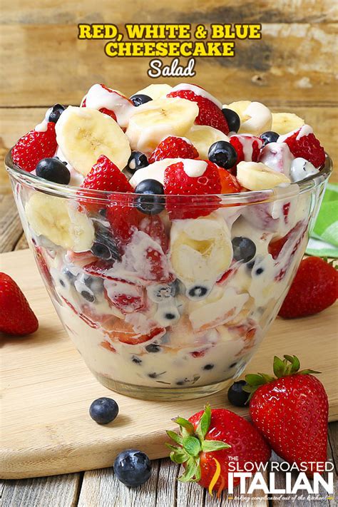 Red White And Blue Cheesecake Salad