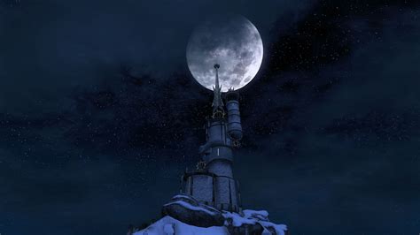 Frostcrag Spire At Night At Oblivion Nexus Mods And Community
