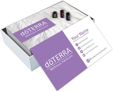 Download Custom Doterra Business Cards Design Doterra Essential Oils