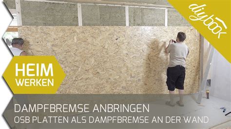 Beachten sie bitte, dass bei den fliesenarbeiten, die fußbodenheizung ausgestellt werden muss. Dampfbremse anbringen: OSB Platten als Dampfbremse an der ...
