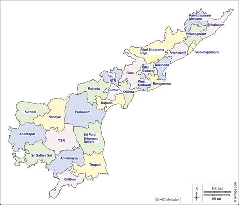 District Map Of Andhra Pradesh