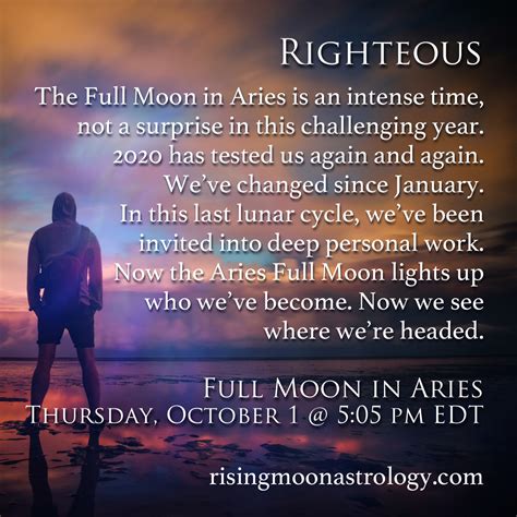 Full Moon In Aries Righteous Rising Moon Astrology