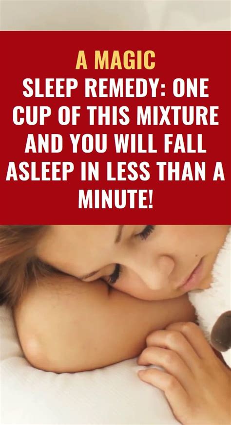 A Magic Sleep Remedy One Cup Of This Mixture And You Will Fall Asleep