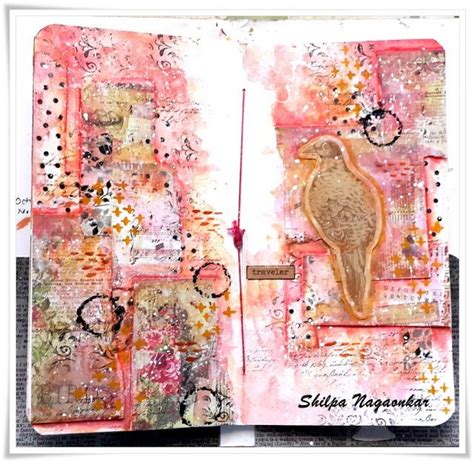 Collage Journal Page Art Journal Pages Gelli Printing Art Mixed