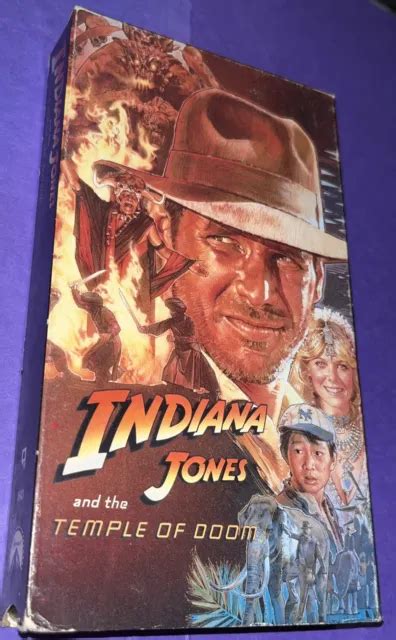 Indiana Jones And The Temple Of Doom Vhs Harrison Ford Film Movie
