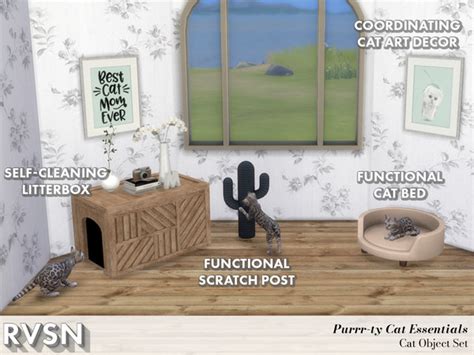 Purrr Fect Cat Essentials Set By Ravasheen At Tsr Sims 4 Updates