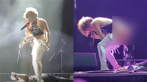 Lead Singer Pees All Over Fans Face During Music Concert