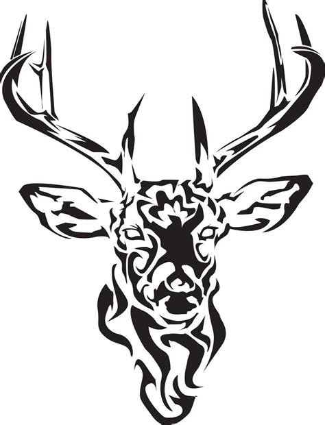 Https://techalive.net/tattoo/deer Tribal Line Tattoo Designs