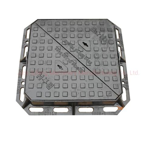 Heavy Duty Square Double Triangle Ductile Iron Manhole Cover With Frame China Gully Cover And