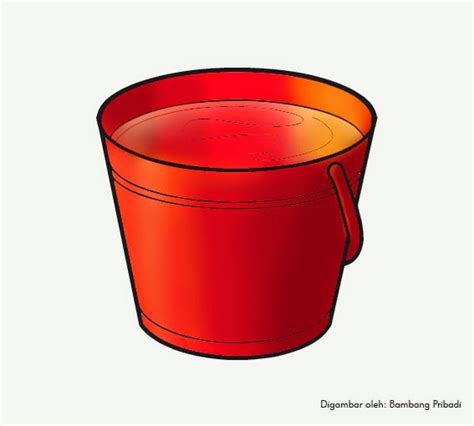 Mewarnai Gambar Ember Merah ~ belajar menggambar dan mewarnai