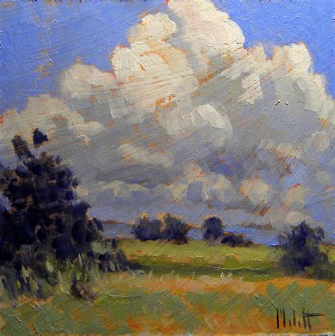 Art Painting And Prints Heidi Malott Impressionist Clouds Summer Fall