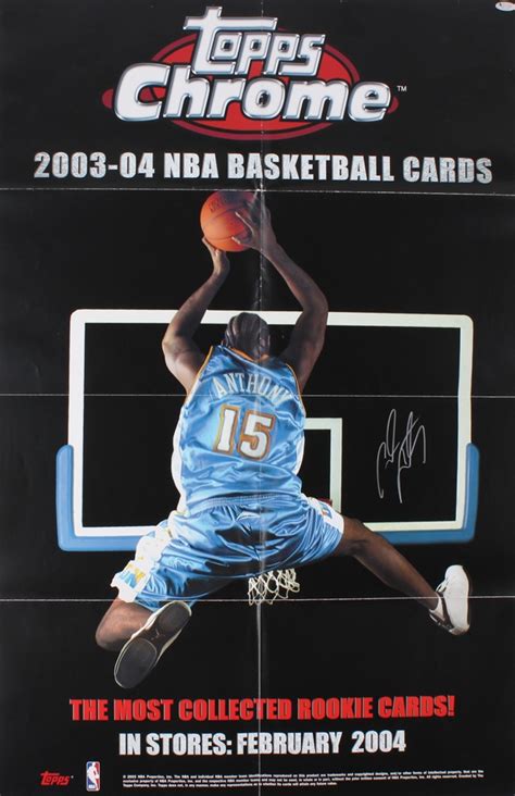 Buy and sell authentic topps and other limited edition collectibles on stockx, including the carmelo anthony 2003 topps chrome rookie #113 from 2003. Carmelo Anthony Signed Nuggets 21x33 Original 2003-04 ...