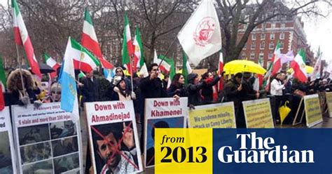 Iranians Protest At Us Embassy In London Over Camp Liberty Killings